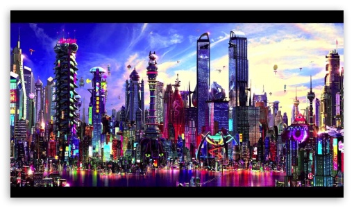 Future City UltraHD Wallpaper for 8K UHD TV 16:9 Ultra High Definition 2160p 1440p 1080p 900p 720p ;