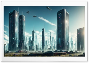 Future City Ultra HD Wallpaper for 4K UHD Widescreen desktop, tablet & smartphone