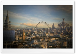 Futuristic City Ultra HD Wallpaper for 4K UHD Widescreen desktop, tablet & smartphone