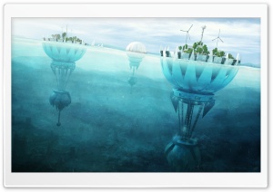 Futuristic Island Ultra HD Wallpaper for 4K UHD Widescreen desktop, tablet & smartphone