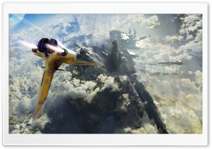 Futuristic Spaceship Ultra HD Wallpaper for 4K UHD Widescreen desktop, tablet & smartphone