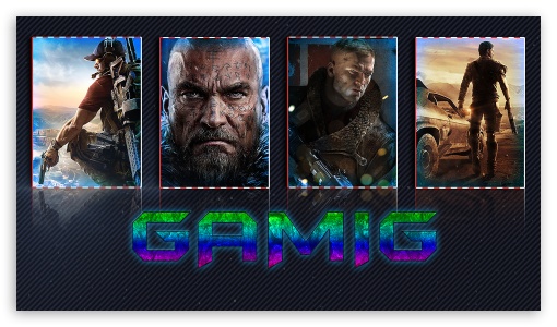 Gaming Collage Ultra HD Desktop Background Wallpaper for 4K UHD TV