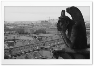 Gargoyle Notre Dame de Paris Ultra HD Wallpaper for 4K UHD Widescreen desktop, tablet & smartphone