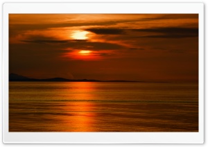 Georgia Strait Sunset Ultra HD Wallpaper for 4K UHD Widescreen desktop, tablet & smartphone