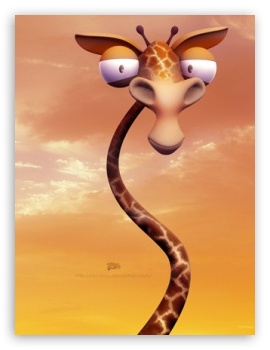 Giraffe UltraHD Wallpaper for Mobile 4:3 - UXGA XGA SVGA ;