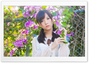 Girl And Flowers Ultra HD Wallpaper for 4K UHD Widescreen desktop, tablet & smartphone