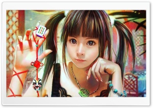 Girl Drawing Ultra HD Wallpaper for 4K UHD Widescreen desktop, tablet & smartphone