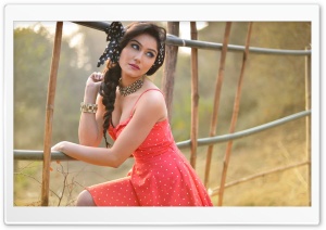 Girl Dress Fence Ultra HD Wallpaper for 4K UHD Widescreen desktop, tablet & smartphone