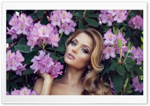 Girl in Flowers Ultra HD Wallpaper for 4K UHD Widescreen desktop, tablet & smartphone