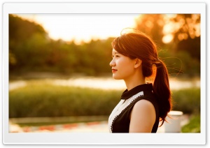 Girl in sunset Ultra HD Wallpaper for 4K UHD Widescreen desktop, tablet & smartphone