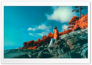Girl Infrared Photography Ultra HD Wallpaper for 4K UHD Widescreen desktop, tablet & smartphone