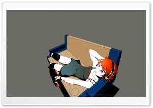 Girl Listening To Music   Anime Ultra HD Wallpaper for 4K UHD Widescreen desktop, tablet & smartphone