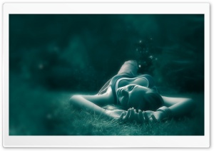 Girl Lying In The Grass Ultra HD Wallpaper for 4K UHD Widescreen desktop, tablet & smartphone