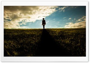 Girl On The Field Ultra HD Wallpaper for 4K UHD Widescreen desktop, tablet & smartphone