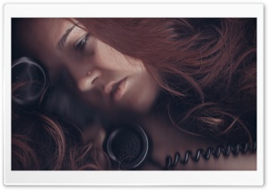 Girl On The Phone Ultra HD Wallpaper for 4K UHD Widescreen desktop, tablet & smartphone