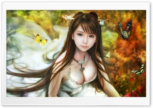 Girl Painting Ultra HD Wallpaper for 4K UHD Widescreen desktop, tablet & smartphone
