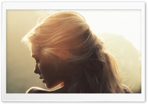 Girl Turned Back Sunglow Ultra HD Wallpaper for 4K UHD Widescreen desktop, tablet & smartphone