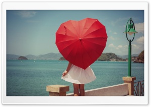 Girl Umbrella Ultra HD Wallpaper for 4K UHD Widescreen desktop, tablet & smartphone