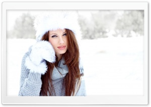 Girl Winter Snow Ultra HD Wallpaper for 4K UHD Widescreen desktop, tablet & smartphone