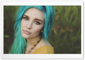 Girl With Blue Hair Ultra HD Wallpaper for 4K UHD Widescreen desktop, tablet & smartphone