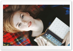 Girl With Book Ultra HD Wallpaper for 4K UHD Widescreen desktop, tablet & smartphone