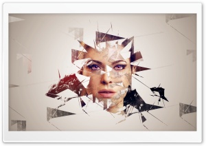 Girl with Broken Glass Ultra HD Wallpaper for 4K UHD Widescreen desktop, tablet & smartphone