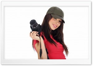 Girl With Camera Ultra HD Wallpaper for 4K UHD Widescreen desktop, tablet & smartphone