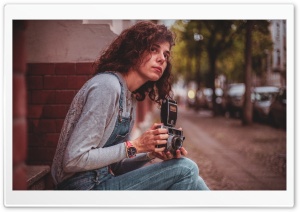 Girl with Camera Ultra HD Wallpaper for 4K UHD Widescreen desktop, tablet & smartphone
