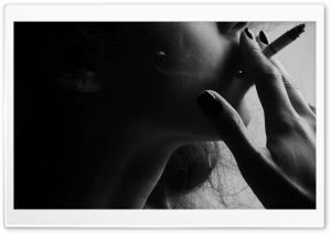 Girl With Cigarette Ultra HD Wallpaper for 4K UHD Widescreen desktop, tablet & smartphone