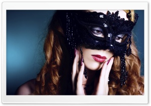 Girl With Fashion Mask Ultra HD Wallpaper for 4K UHD Widescreen desktop, tablet & smartphone