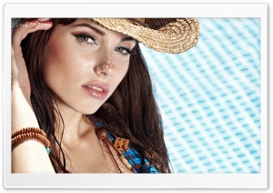 Girl With Hat Ultra HD Wallpaper for 4K UHD Widescreen desktop, tablet & smartphone