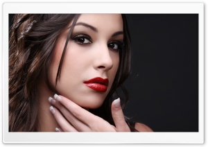 Girl With Red Lipstick Ultra HD Wallpaper for 4K UHD Widescreen desktop, tablet & smartphone
