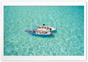 Girls Sunbathing on Surfboards Ultra HD Wallpaper for 4K UHD Widescreen desktop, tablet & smartphone