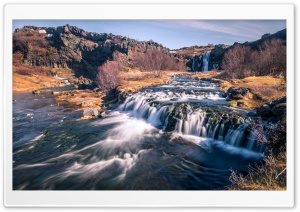 Gjain small waterfalls, Iceland Ultra HD Wallpaper for 4K UHD Widescreen desktop, tablet & smartphone