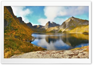 Glacial Lake Autumn Ultra HD Wallpaper for 4K UHD Widescreen desktop, tablet & smartphone