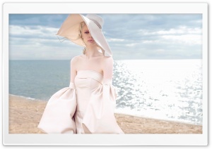 Glamorous Lady, Breeze, Beach, Summer Ultra HD Wallpaper for 4K UHD Widescreen desktop, tablet & smartphone
