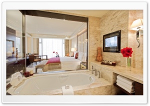 Glass Walls Bathroom Ultra HD Wallpaper for 4K UHD Widescreen desktop, tablet & smartphone
