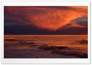 Glowing Sunset Sky Ultra HD Wallpaper for 4K UHD Widescreen desktop, tablet & smartphone