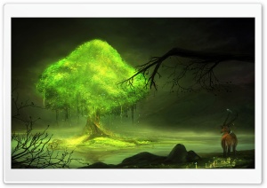 Glowing Tree Ultra HD Wallpaper for 4K UHD Widescreen desktop, tablet & smartphone