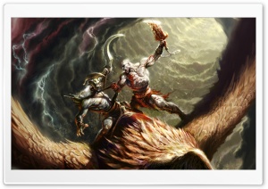 God Of War Game Battle Ultra HD Wallpaper for 4K UHD Widescreen desktop, tablet & smartphone