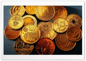 Gold Coins Ultra HD Wallpaper for 4K UHD Widescreen desktop, tablet & smartphone