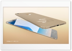 Gold iPhone 6 Ultra HD Wallpaper for 4K UHD Widescreen desktop, tablet & smartphone