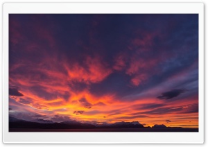 Gold Sunset Sky Ultra HD Wallpaper for 4K UHD Widescreen desktop, tablet & smartphone