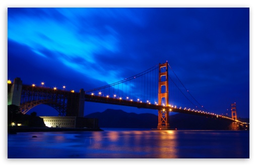 Golden Gate Bridge At Night UltraHD Wallpaper for Wide 16:10 5:3 Widescreen WHXGA WQXGA WUXGA WXGA WGA ; 8K UHD TV 16:9 Ultra High Definition 2160p 1440p 1080p 900p 720p ; Mobile 5:3 16:9 - WGA 2160p 1440p 1080p 900p 720p ;