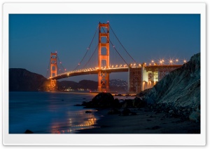 Golden Gate Bridge, San Franciscos Marshall Beach Ultra HD Wallpaper for 4K UHD Widescreen desktop, tablet & smartphone