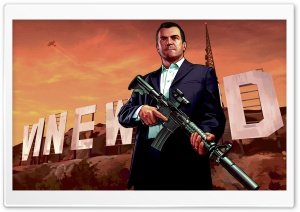 Grand Theft Auto: V - Michael Ultra HD Wallpaper for 4K UHD Widescreen desktop, tablet & smartphone