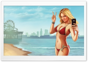 Grand Theft Auto V Beach Weather Ultra HD Wallpaper for 4K UHD Widescreen desktop, tablet & smartphone