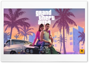 Grand Theft Auto VI 6 2025 Video Game Ultra HD Wallpaper for 4K UHD Widescreen desktop, tablet & smartphone