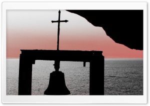 Greek Church Bell Tower Ultra HD Wallpaper for 4K UHD Widescreen desktop, tablet & smartphone