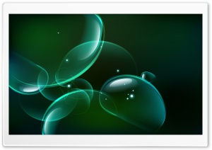 Green Bubbles Ultra HD Wallpaper for 4K UHD Widescreen desktop, tablet & smartphone